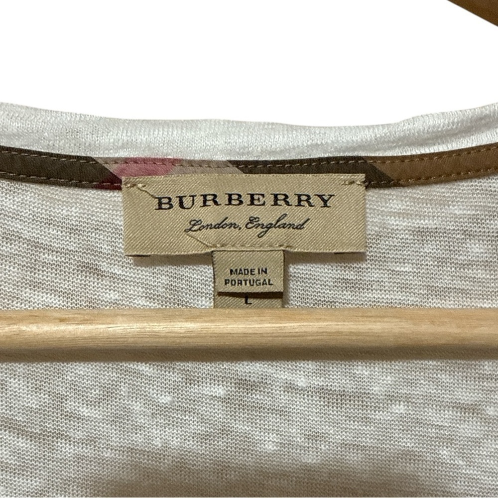 EUC - Burberry Pombiero Lace Stripe Top - Size Large - Picture 3 of 4